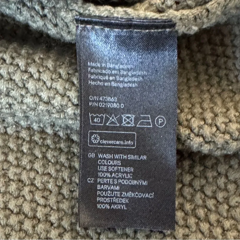 H&M Divided Pullover Olive Green Sweater Medium - Picture 7 of 7